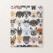 Illustration seamless pattern happy dogs