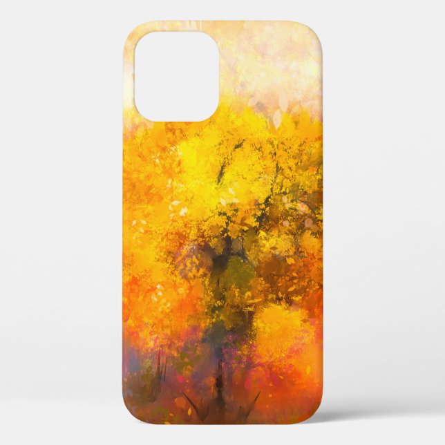 Illustration soft colourful autumn forest. Abstrac Case-Mate iPhone Case (Back)