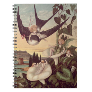 Illustration to 'Thumbkinetta', by Hans Christian Spiral Notebook