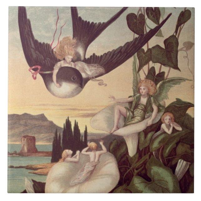 Illustration to 'Thumbkinetta', by Hans Christian Tile (Front)