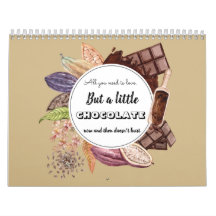 Illustration with a quote about chocolate