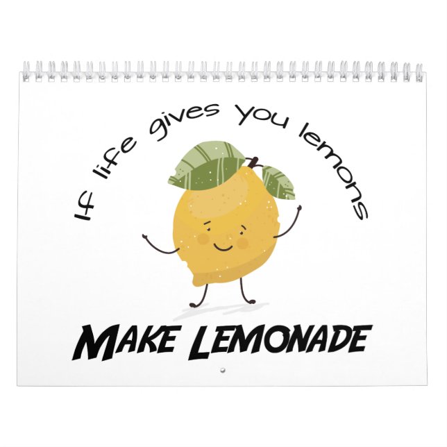 Illustration with a quote about Lemon Calendar (Cover)