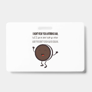 Illustration with a quote about Oreo ID Badge