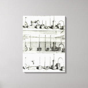 Illustrationfrom 'Traite de la Pesanteur de Canvas Print