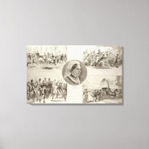 Illustrations of Attacks on Queen Victoria Canvas Print