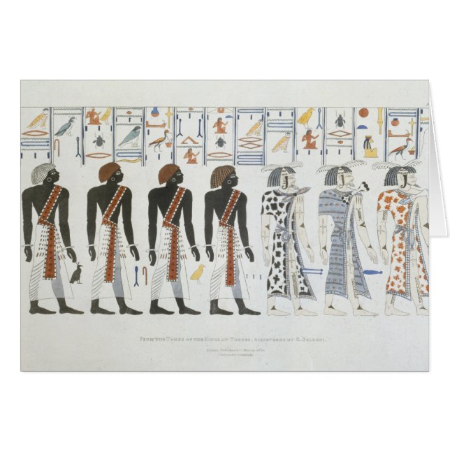 Illustrations of hieroglyphics from the Tombs of t (Front Horizontal)