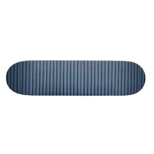 Illustrative Blue aluminium siding Skateboard