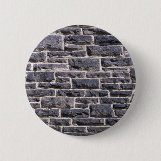 Illustrative Brick church wall 6 Cm Round Badge