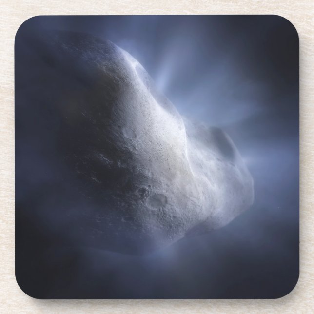 Illustrative Close-Up The Comet Tempel. Coaster (Front)