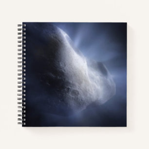 Illustrative Close-Up The Comet Tempel. Notebook