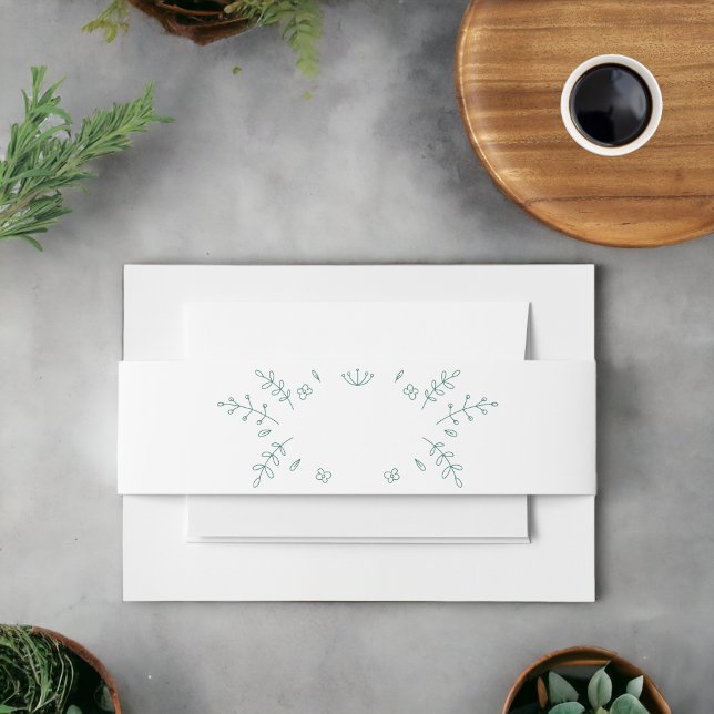 Illustrator Leaf Invitation Belly Band (Creator Uploaded)