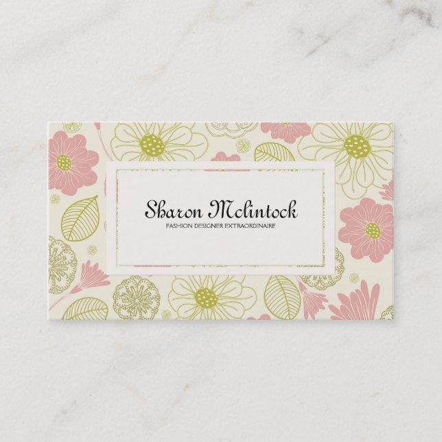 Illustrious Flowers Business Card (Front)