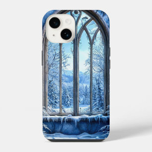 Illution Scenic view Fake window landscape iPhone 14 Case