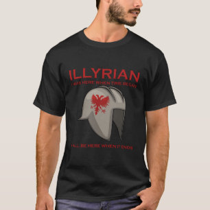 Illyrian Balkan Autochthonous Kosovo Skanderbeg Al T-Shirt