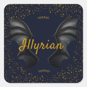 Illyrian Wings Square Sticker