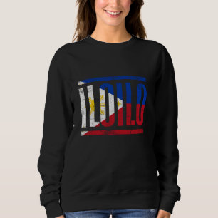 ILOILO PHILIPPINES WITH ITS PROUD FILIPINO FLAG AN SWEATSHIRT