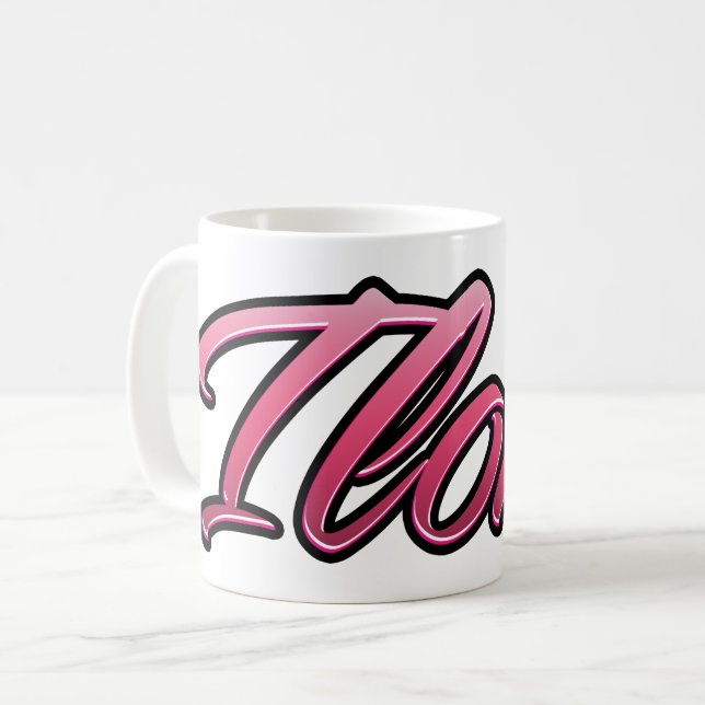 Ilona faded pink cup tea cup coffee cup (Front Left)