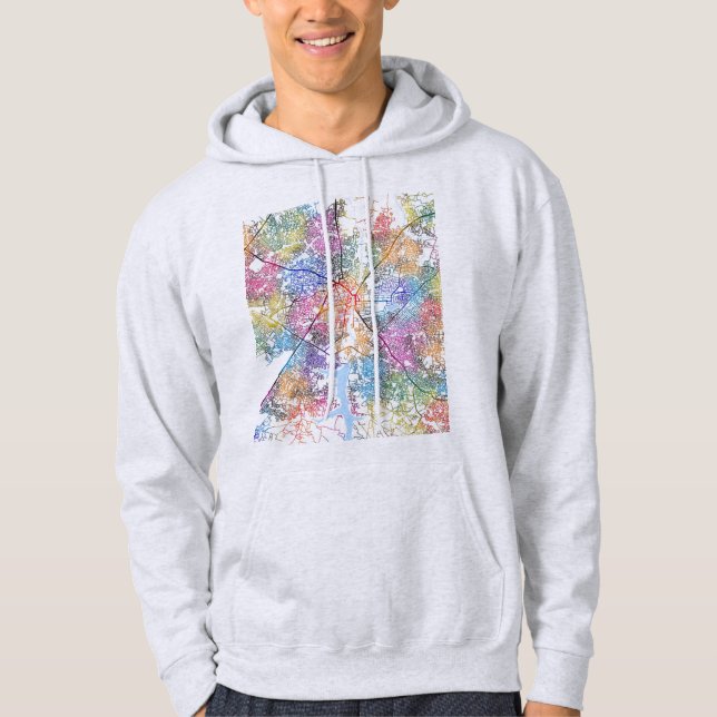 Ilorin Nigeria City Map Hoodie (Front)