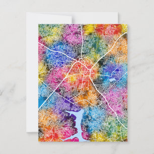 Ilorin Nigeria City Map Postcard