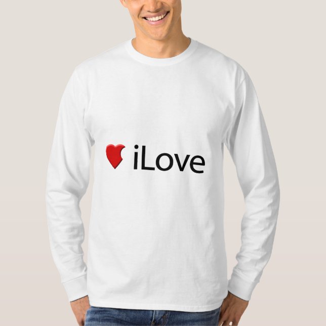 iLove (I Love) Men's T-Shirt (Front)
