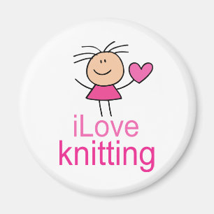 iLove Knitting Gift Magnet