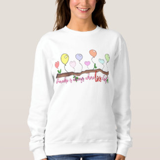 Ilove you baby, balloon love sweatshirt