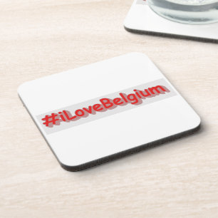 "#iLoveBelgium" Cute Design. Buy Now Coaster