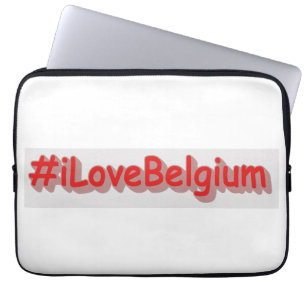 "#iLoveBelgium" Cute Design. Buy Now Laptop Sleeve