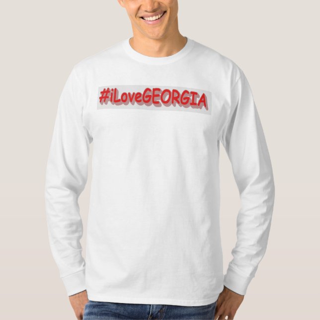 "#iLoveGEORGIA " Cute Design. Buy Now T-Shirt (Front)