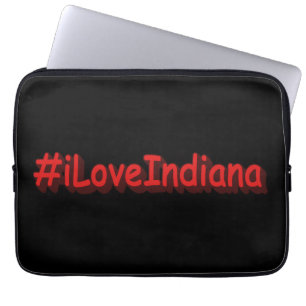 "#iLoveIndiana " Cute Design. Buy Now  Laptop Sleeve