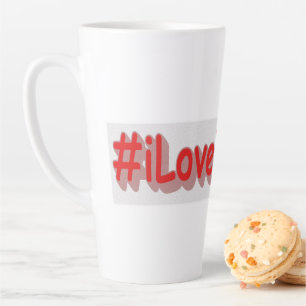 "#iLoveIndiana " Cute Design. Buy Now Latte Mug