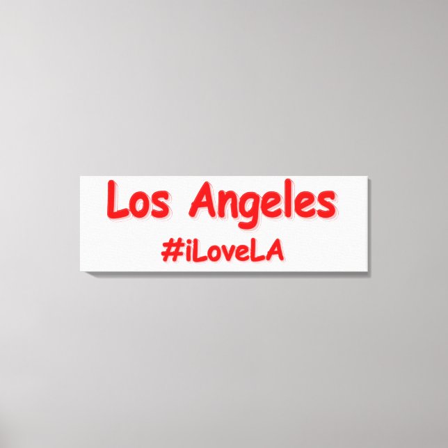 "#iLoveLA" Cute Design. Buy Now Canvas Print (Front)
