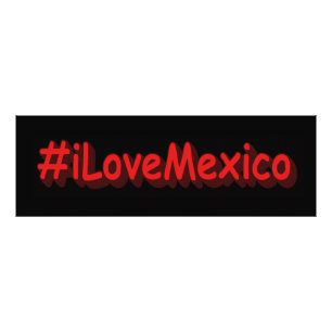 "#iLoveMexico" Cute Design. Buy Now Photo Print