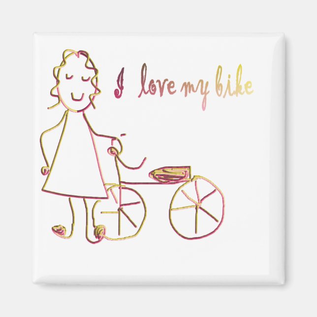 ilovemybike magnet (Front)