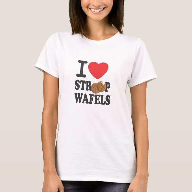 iLoveStroopwafels.com Babydoll Tee (Front)