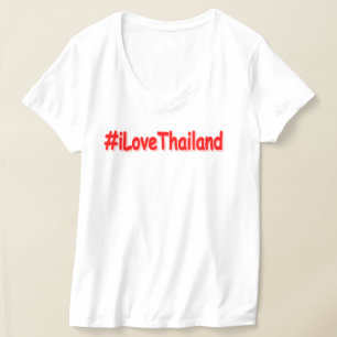 "#iLoveThailand" Cute Design. Buy Now T-Shirt