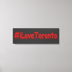 "#iLoveToronto" Cute Design. Buy Now Canvas Print