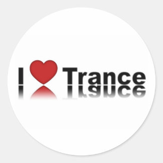 ILoveTrance Classic Round Sticker