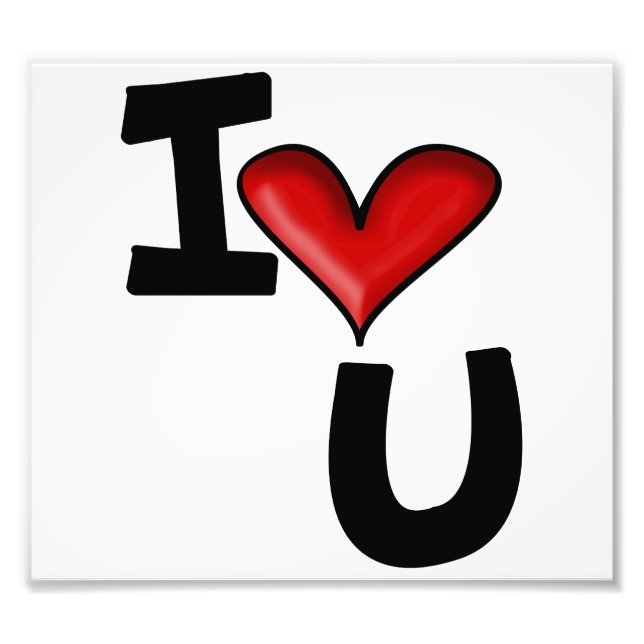 iloveu photo print (Front)