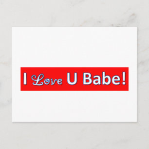 iloveyoubabe postcard