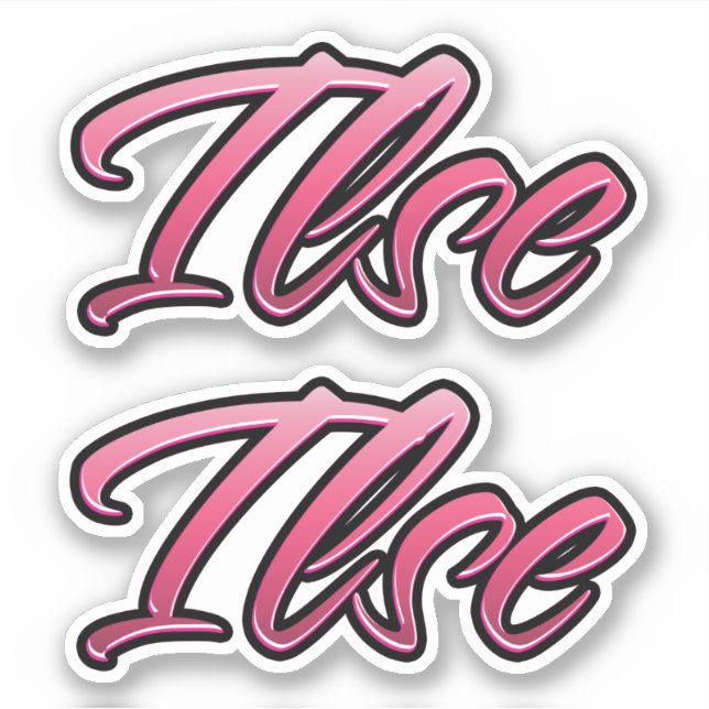 Ilse faded pink adhesive labels sticker sticker se (Front)
