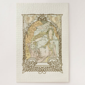 Ilsée (1901) by Alphonse Mucha Jigsaw Puzzle