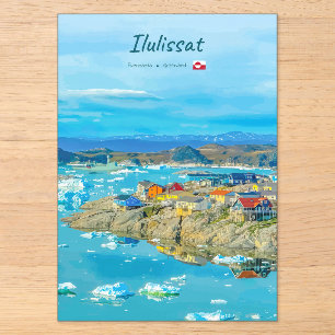 Ilulissat, Greenland - Iceberg Town Acrylic Invitations