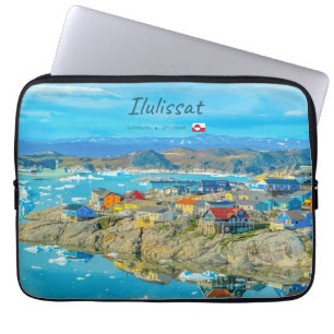 Ilulissat, Greenland - Iceberg Town Laptop Sleeve