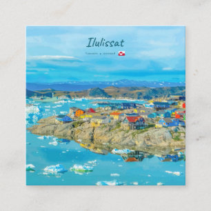 Ilulissat, Greenland - Iceberg Town Square Business Card