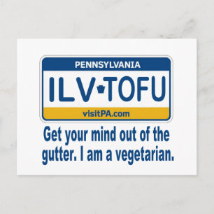 ILVTOFU PA POSTCARD
