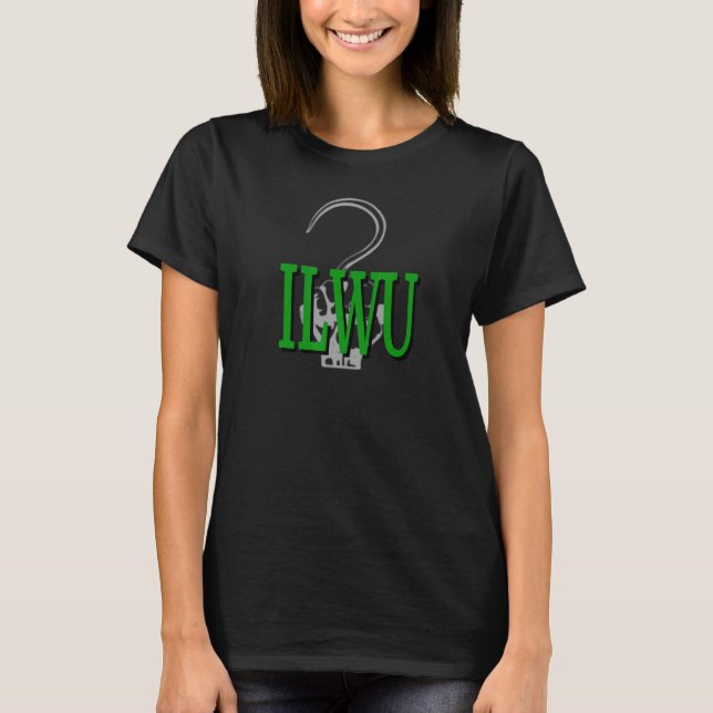 ILWU Hook Fist  Green T-Shirt (Front)