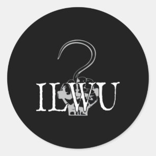 Ilwu Longshore Cargo Hook Classic Round Sticker