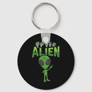 Ily Alien Asl Hand Gesture Deaf Hearing Loss Aware Key Ring