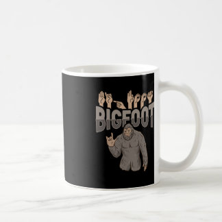 ILY Bigfoot ASL Hand Gesture Deaf Hearing Loss Awa Coffee Mug